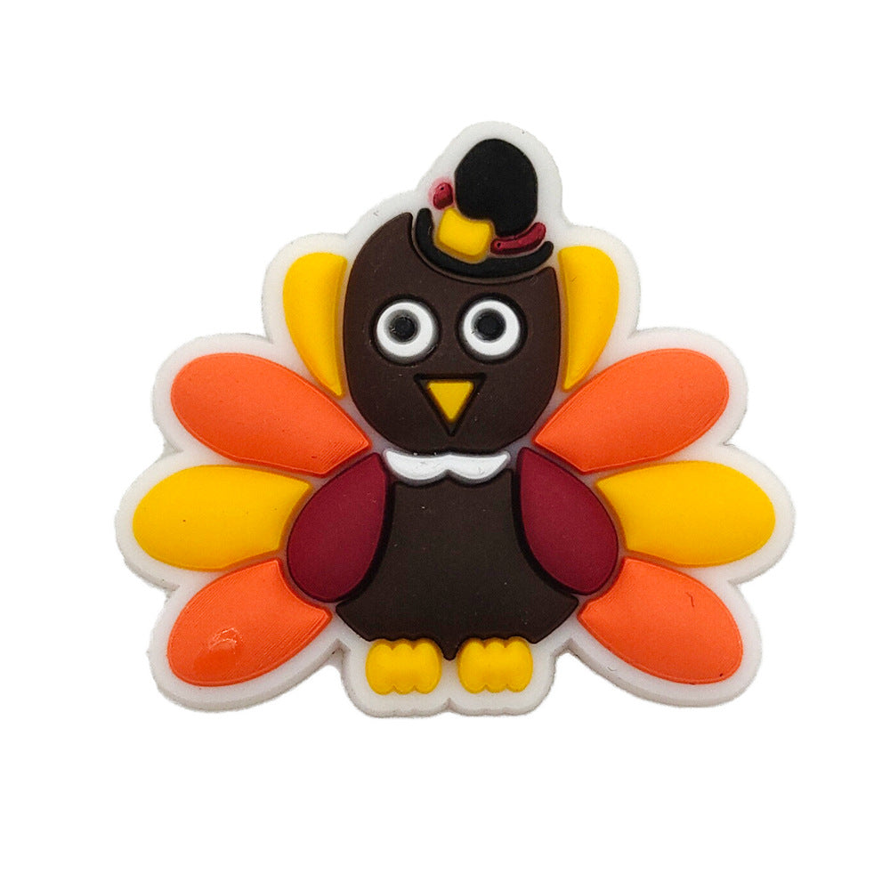 Thanksgiving Series Cartoon Hole Shoes Buckle