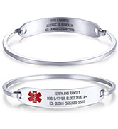 women medical id bracelet