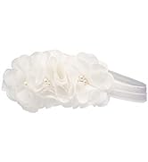 "Petals" Keepsake Headband for Christenings, Baptism and Baby Blessings (Ivory)