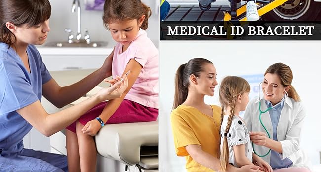 medical id bracelet,boy,girl