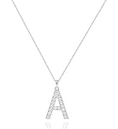 Tarsus Initial Cubic Zirconia Necklace 14K Jewelry Gifts for Girlfriend Women &£¬Adjustable Chain...