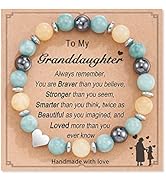 HGDEER Natural Stone Sweet Heart Bracelet for Daughter/Granddaughter/Bonus Daughter/Daughter in Law